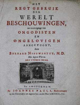 Bild Nr.2: 135-1841 Nieuwentyt,B.: (Verschiedene Gebiete - Varia)