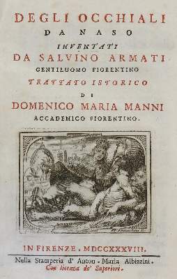 Bild Nr.1: 135-1842 Manni,D.M.: (Verschiedene Gebiete - Varia, Optik, Brille)