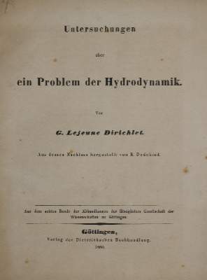 Bild Nr.1: 135-1847 Dirichlet,P.G.L.: (Verschiedene Gebiete - Varia, Physik)