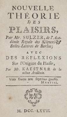 Bild Nr.1: 135-1850 Sulzer,(J.G.).: (Verschiedene Gebiete - Varia, Physik)