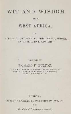 Bild Nr.3: 135-1877 Burton,R.F.: (Afrika)