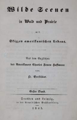 Bild Nr.1: 135-1905 Gerstäcker,F.: (Amerika)