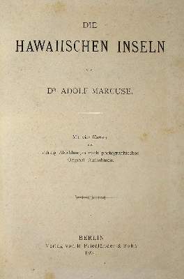 Bild Nr.1: 135-1908 Marcuse,A.: (Amerika, Hawaii)