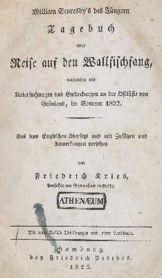 Bild Nr.2: 135-1943 Scoresby,W.: (Arktis-Antarktis-Nordländer, Walfang)