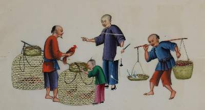 Bild Nr.1: 135-1954 Reispapieralbum.: (Asien, China)