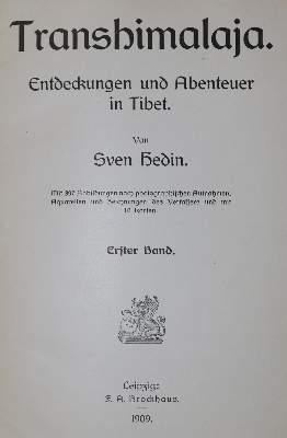 Bild Nr.1: 135-1958 Hedin,S.: (Asien)