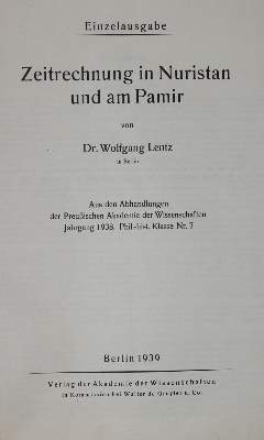 Bild Nr.1: 135-1970 Lentz,W.: (Asien)