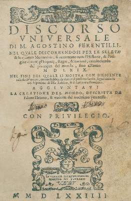 Bild Nr.1: 135-198 Ferentilli,A.: (Alte Drucke, Handschriften und Theologie)