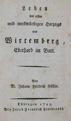 Bild Nr.1: 135-2003 Rößlin,J.F.: (Deutschland, Baden-Württemberg, Eberhard im Bart)
