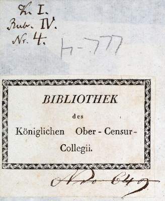Bild Nr.3: 135-2014 Reinhardt,(K.F.v.).: (Deutschland, Baden-Württemberg)