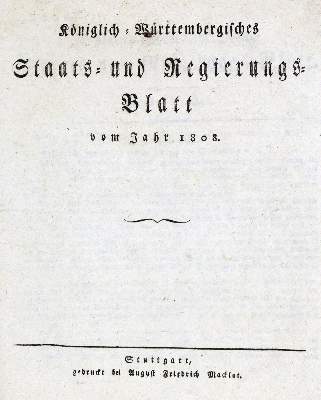 Bild Nr.1: 135-2020 Staats- und Regierungsblatt.: (Deutschland, Baden-Württemberg)