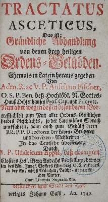 Bild Nr.1: 135-203 Fischer,A.: (Alte Drucke, Handschriften und Theologie)