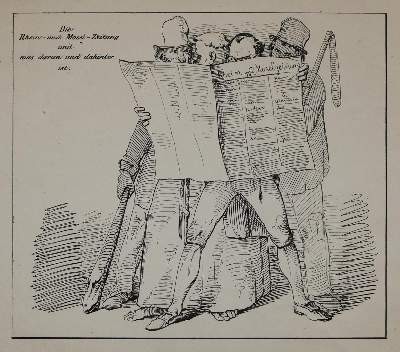 Bild Nr.2: 135-2105 Sammlung: (Deutschland, Revolution 1848/49 - Vormärz - Politik, Karikatur)