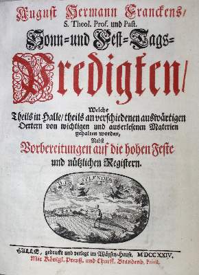 Bild Nr.1: 135-212 Francke,A.H.: (Alte Drucke, Handschriften und Theologie)
