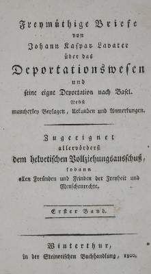Bild Nr.1: 135-2236 Lavater,J.K.: (Schweiz)