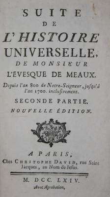 Bild Nr.1: 135-2280 Bossuet,J.B.: (Verschiedene Länder - Geschichte)