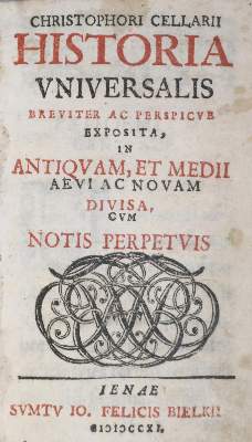 Bild Nr.1: 135-2283 Cellarius,C.: (Verschiedene Länder - Geschichte)