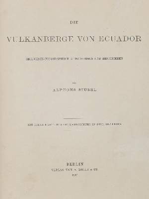 Bild Nr.1: 135-2291 Stübel,A.: (Verschiedene Länder - Geschichte, Ecuador)