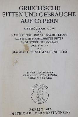 Bild Nr.1: 135-2297 Ohnefalsch-Richter,M.H.: (Verschiedene Länder - Geschichte, Griechenland)