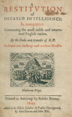 Bild Nr.1: 135-2313 V(erstegen),R. (d.i. R.Rowlands).: (Verschiedene Länder - Geschichte, Grossbritannien)
