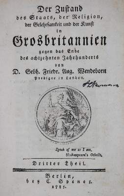 Bild Nr.1: 135-2314 Wendeborn,G.F.A.: (Verschiedene Länder - Geschichte, Grossbritannien)