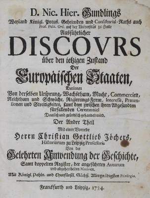 Bild Nr.1: 135-2315 Gundling,N.H.: (Verschiedene Länder - Geschichte)