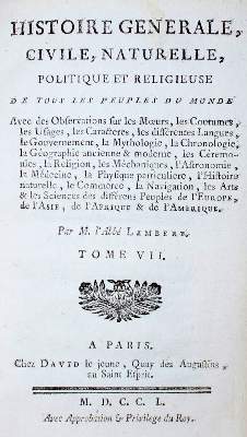 Bild Nr.1: 135-2328 Lambert,(C.F.).: (Verschiedene Länder - Geschichte)