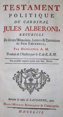 Bild Nr.1: 135-2362 Alberoni,J.: (Verschiedene Länder - Geschichte, Spanien)