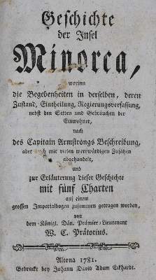 Bild Nr.1: 135-2363 Prätorius,W.C.: (Verschiedene Länder - Geschichte, Spanien, Menorca)