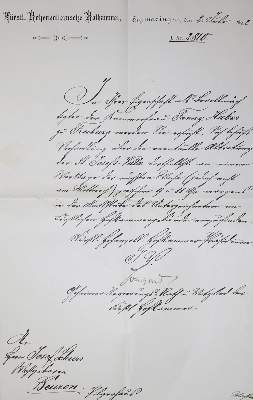 Bild Nr.1: 135-2393 Briefwechsel: (Hohenzollern, Beuron)