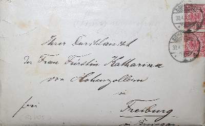 Bild Nr.2: 135-2393 Briefwechsel: (Hohenzollern, Beuron)