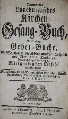 Bild Nr.1: 135-246 Lüneburg.: (Gesangbücher)