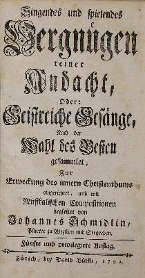 Bild Nr.1: 135-247 Schmidlin,J.: (Gesangbücher)