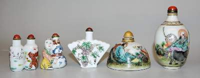 Bild Nr.9: 135-2474 Snuffbottle.: (Asiatika, Snuffbottles)