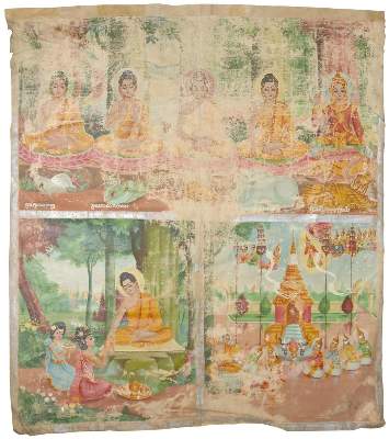 Bild Nr.1: 135-2475 Rollbild (Patua).: (Asiatika, Thangka)