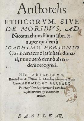 Bild Nr.1: 135-25 Aristoteles.: (Alte Drucke, Handschriften und Theologie)