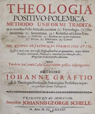Bild Nr.1: 135-258 Grafft,J.: (Alte Drucke, Handschriften und Theologie)
