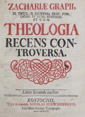 Bild Nr.1: 135-259 Grape,Z.: (Alte Drucke, Handschriften und Theologie)