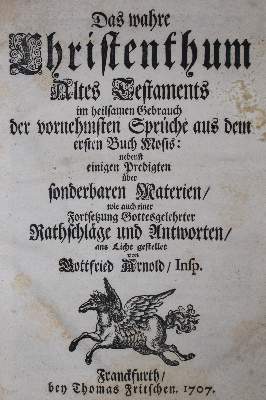 Bild Nr.1: 135-26 Arnold,G.: (Alte Drucke, Handschriften und Theologie)