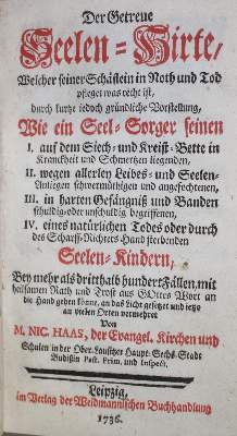 Bild Nr.1: 135-269 Haas,N.: (Alte Drucke, Handschriften und Theologie)