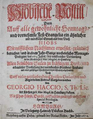 Bild Nr.1: 135-273 Haccius,G.: (Alte Drucke, Handschriften und Theologie)