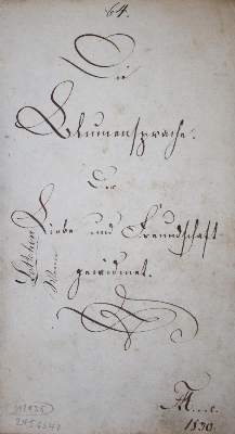 Bild Nr.1: 135-288 Die Blumensprache: (Handschriften)
