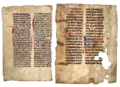 Bild Nr.1: 135-290 Einbandmakulatur.: (Handschriften)
