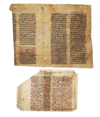 Bild Nr.1: 135-292 Einbandmakulatur.: (Handschriften)
