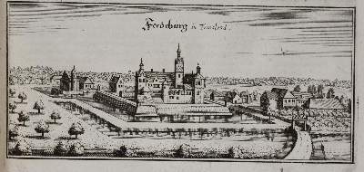 Bild Nr.1: 135-3093 Friedeburg Festung Burg St.-Martinus-Kirche.: (Deutschland)