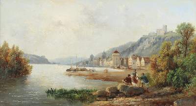 Bild Nr.1: 135-3119 Kaub mit Burg Gutenfels.: (Deutschland)