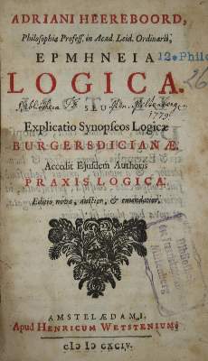 Bild Nr.1: 135-317 Heereboord,A.: (Alte Drucke, Handschriften und Theologie)