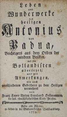 Bild Nr.1: 135-320 Hellmann,F.X.A.L.: (Alte Drucke, Handschriften und Theologie)