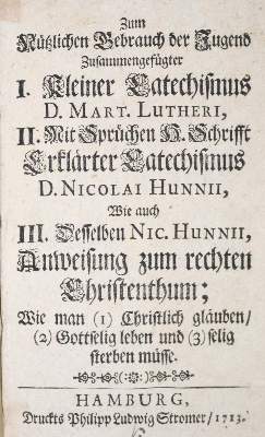 Bild Nr.1: 135-342 Hunnius,N.: (Alte Drucke, Handschriften und Theologie)
