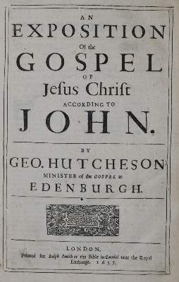 Bild Nr.1: 135-343 Hutcheson,G.: (Alte Drucke, Handschriften und Theologie)